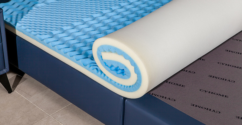 Gel Memory Foam-NJ40 Saco compressível e enrolável azul